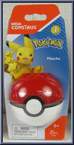 Pikachu from Pokemon - Poke Ball - Series  1 manufactured by Mega Brands [Front]