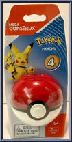 Pikachu from Pokemon - Poke Ball - Series  4 manufactured by Mega Brands [Front]