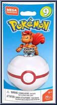 Vulpix (Goupix) from Pokemon - Poke Ball - Series  9 manufactured by Mega Brands [Front]