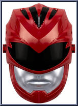 Movie FX Red Ranger Mask from Power Rangers 2017 Movie - Role Play manufactured by Bandai [Loose]