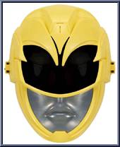 Movie FX Yellow Ranger Mask from Power Rangers 2017 Movie - Role Play manufactured by Bandai [Loose]