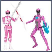 Then and Now - Pink Ranger from Power Rangers 2017 Movie - Then and Now manufactured by Bandai [Loose]