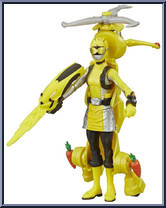 Yellow Ranger & Morphin Jax Beastbot from Power Rangers Beast Morphers - Basic Series manufactured by Hasbro [Loose]