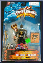 Black Talking Thunder Power Ranger from Power Rangers Dino Thunder - Talking manufactured by Bandai [Front]