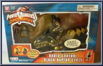 Radio Control Black Raptor Cycle from Power Rangers Dino Thunder - Radio Control manufactured by Bandai [Front]