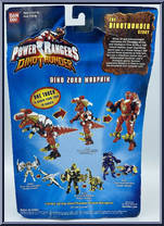 Red Dino Zord Morphin Power Ranger from Power Rangers Dino Thunder - 6.5" Scale manufactured by Bandai [Back]