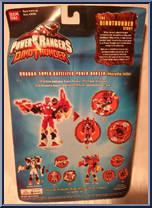 White Quadro Super-Battlized Power Ranger from Power Rangers Dino Thunder - Quadro-Battlized manufactured by Bandai [Back]