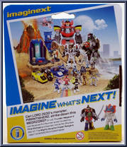 Thunder Megazord & Pirantishead from Power Rangers - Figure Packs manufactured by Fisher-Price [Back]