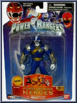 Wild Force Blue Power Ranger from Power Rangers Heroes - Series 14 manufactured by Bandai [Front]