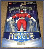 Red Turbo Shifter Power Ranger from Power Rangers Heroes - Series  6 manufactured by Bandai [Front]