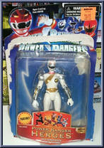 Wild Force White Power Ranger from Power Rangers Heroes - Series 14 manufactured by Bandai [Front]