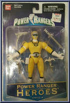 Yellow Turbo Shifter Power Ranger from Power Rangers Heroes - Series  6 manufactured by Bandai [Front]