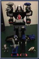 Astro Delta Megazord from Power Rangers in Space - Micro Playsets manufactured by Bandai [Loose]
