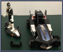 Deluxe Black Galactic Rover from Power Rangers in Space - Galactic Rovers manufactured by Bandai [Loose]