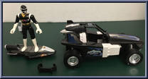 Deluxe Black Galactic Rover from Power Rangers in Space - Galactic Rovers manufactured by Bandai [Loose]