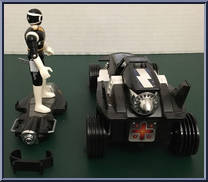 Deluxe Black Galactic Rover from Power Rangers in Space - Galactic Rovers manufactured by Bandai [Loose]