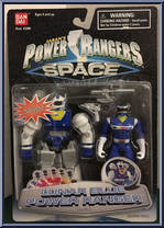 Lunar Blue Power Ranger from Power Rangers in Space - Lunar Rangers manufactured by Bandai [Front]