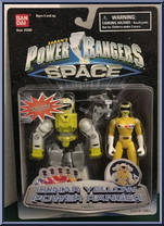 Lunar Yellow Power Ranger from Power Rangers in Space - Lunar Rangers manufactured by Bandai [Front]