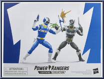 In Space Blue Ranger / In Space Psycho Silver from Power Rangers Lightning Collection - In Space manufactured by Hasbro [Back]