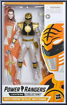 Mighty Morphin "Metallic" White Ranger from Power Rangers Lightning Collection - Mighty Morphin manufactured by Hasbro [Front]