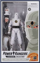 Mighty Morphin Ninja White Ranger from Power Rangers Lightning Collection - Mighty Morphin manufactured by Hasbro [Front]