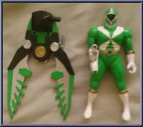 Green Rescue Power Ranger from Power Rangers Lightspeed Rescue - Power Rangers manufactured by Bandai [Loose]