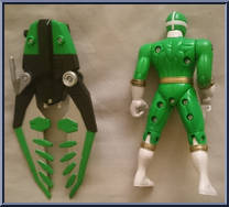 Green Rescue Power Ranger from Power Rangers Lightspeed Rescue - Power Rangers manufactured by Bandai [Loose]