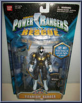 Titanium Lightspeed Power Ranger from Power Rangers Lightspeed Rescue - Power Rangers manufactured by Bandai [Front]