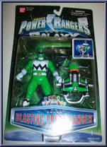 Green Blasting Power Ranger from Power Rangers Lost Galaxy - Blasting manufactured by Bandai [Front]