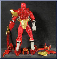 Red Conquering Power Ranger from Power Rangers Lost Galaxy - Conquering manufactured by Bandai [Loose]