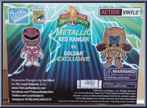 Red Ranger (Metallic) vs Goldar from Power Rangers - Exclusives manufactured by Loyal Subjects [Back]
