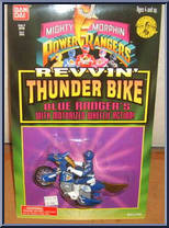 Blue Ranger from Power Rangers Mighty Morphin - Revvin' Thunder Bikes manufactured by Bandai [Front]