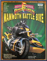 Mammoth Battle Bike & Black Ranger Action Figure