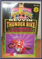 Red Ranger from Power Rangers Mighty Morphin - Revvin' Thunder Bikes manufactured by Bandai [Front]