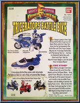 Triceratops Battle Bike & Blue Ranger from Power Rangers Mighty Morphin - Battle Bikes manufactured by Bandai [Back]