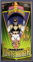 White Ranger from Power Rangers Mighty Morphin - Talking [8" Scale] manufactured by Bandai [Front]