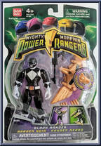 Black Ranger from Power Rangers Mighty Morphin - 2010 - Basic Series manufactured by Bandai [Front]
