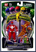 Red Ranger from Power Rangers Mighty Morphin - 2010 - Basic Series manufactured by Bandai [Front]