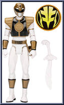 Mighty Morphin White Ranger from Power Rangers Mighty Morphin - 2023 - Basic Series manufactured by Hasbro [Loose]