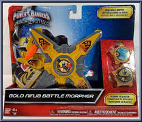 Gold Ninja Battle Morpher from Power Rangers Ninja Steel - Role Play manufactured by Bandai [Front]