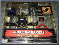 Morphin Racers With Launcher (Navy Thunder) from Power Rangers Ninja Storm - Launchers manufactured by Bandai [Front]