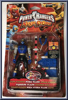 Navy Thunder Ninja Flash Power Ranger from Power Rangers Ninja Storm - Basic Series manufactured by Bandai [Front]