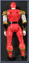 Red Wind Tri-Battlized Power Ranger from Power Rangers Ninja Storm - Tri-Battlized manufactured by Bandai [Loose]