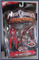 Red Wind Tri-Battlized Power Ranger from Power Rangers Ninja Storm - Tri-Battlized manufactured by Bandai [Front]