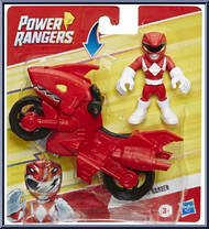 Red Ranger & Shark Cycle from Power Rangers - Cycles manufactured by Playskool [Front]