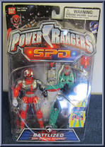 Battlized Red Power Ranger from Power Rangers SPD - Battlized manufactured by Bandai [Front]
