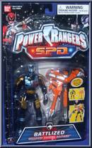 Battlized Shadow Power Ranger from Power Rangers SPD - Battlized manufactured by Bandai [Front]