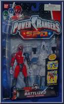 Red Battlized Power Ranger from Power Rangers SPD - Battlized manufactured by Bandai [Front]