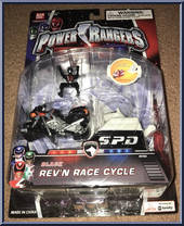 Black Rev N Race Cycle from Power Rangers SPD - Rev N Race manufactured by Bandai [Front]