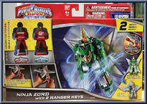 Ninja Zord with 2 Ranger Keys from Power Rangers Super Megaforce - Zords manufactured by Bandai [Front]